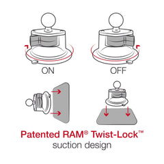 Ram Mount X-Grip Grand support de téléphone avec twist-lock-tascup