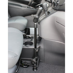 RAM Mount Pod HD Vehicle mount with 12 inch aluminum rod and round plate