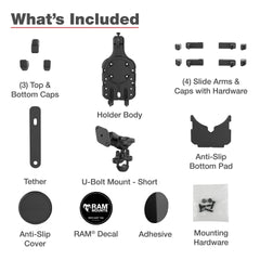 RAM-Moderationen Quick-Grip ™ Pro Phone-Montierung mit Lenker U-Bolt-Basis