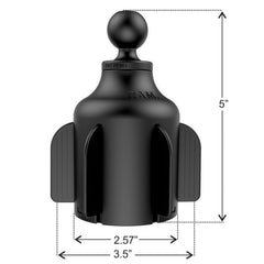 RAM-Mounten für Quick-Grip ™ XL-Telefonmontage mit Stubby ™ Cup Halter Basis