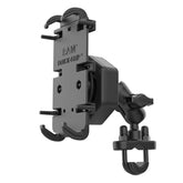 RAM Mounts Quick-Grip™ XL Phone Mount with Vibe-Safe™ & U-Bolt Base - Short