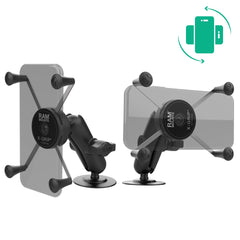 RAM-Montierungen rotierende X-Grip® große Telefonhalterung mit Flex-Kleber-Basis