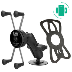 RAM-Montierungen rotierende X-Grip® große Telefonhalterung mit Flex-Kleber-Basis