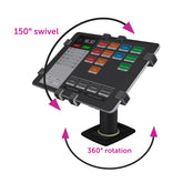 Gripzo 360 Pos Tablet kiosk pivotant et tourne les comprimés de 11-13 "