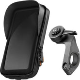 Optiline Waterproof Phone Holder Motorcycle Handlebar Mount & Action Cam Adapter Incl. Anti Vibration