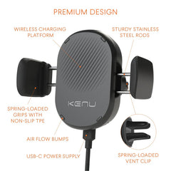 Kenu Airframe Wireless iPhone car vent mount