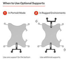 RAM Mounts X-Grip® Drill-Down Double Ball Mount for 9"-11" Tablets