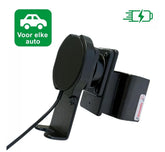 Emounts Proclip with Brodit Apple MagSafe charger - black with swivel and Sigplug - Car choice