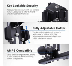 iBolt Metal Forklift Cage/Overhead Tablet Holder Universal with Lock