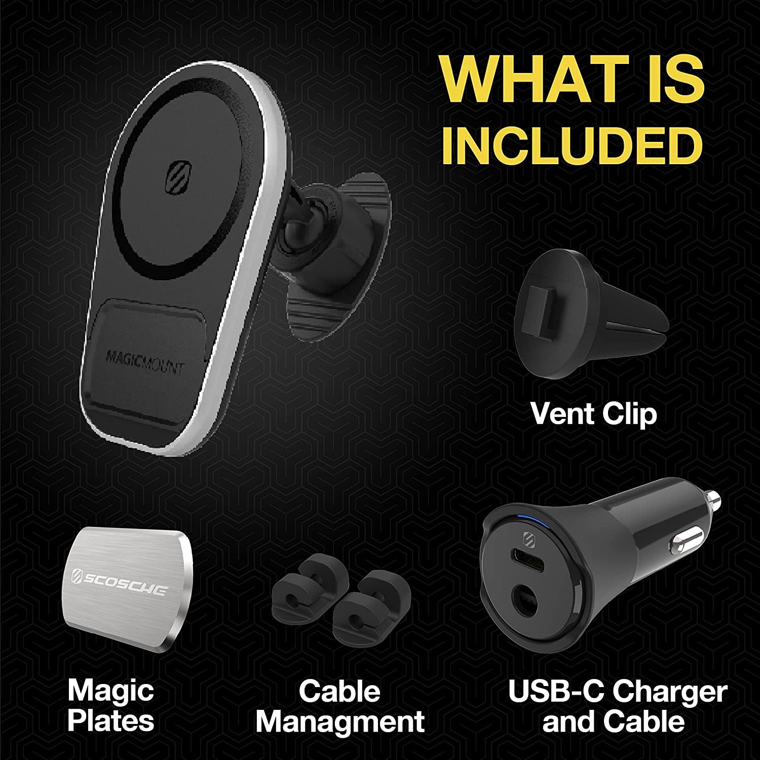 Scosche magicMOUNT Pro Charge5 Dash/Vent - MagSafe-compatibel
