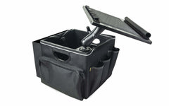 AutoExec light car-officebox with laptop and tabletmount mobile office