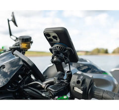 Support de tige de direction pour moteur Quad Lock Pro + tête de charge sans fil étanche 12 V-24 V + amortisseur de vibrations