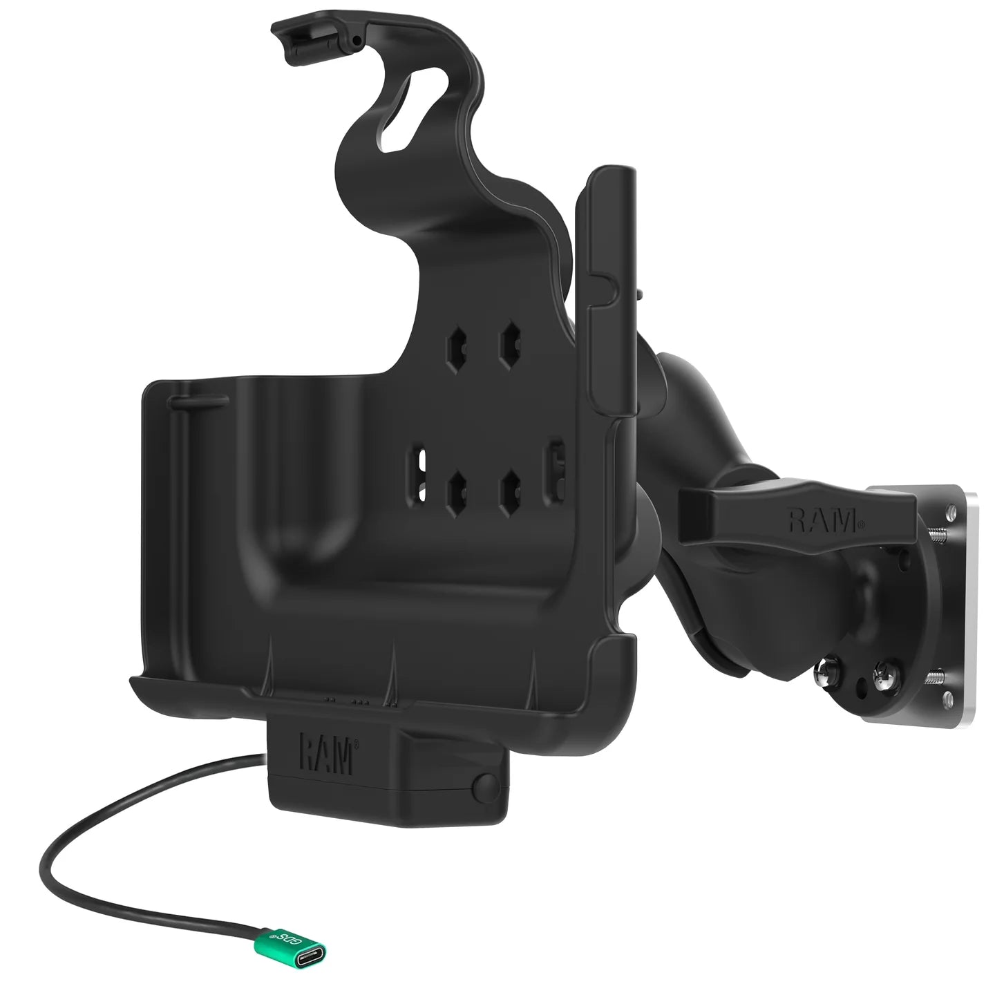 RAM Mount USB-C Powered Dock & Dashboard Mount for Samsung Tab Active4 Pro