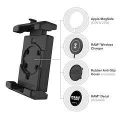 RAM Mounts Quick-Grip™ Pro XL Phone Mount with Handlebar U-Bolt Base