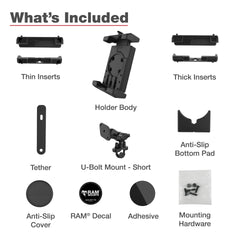 RAM Mounts Quick-Grip™ Pro XL Phone Mount with Handlebar U-Bolt Base