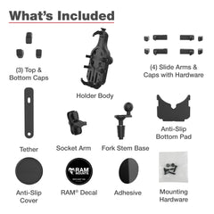 RAM Mounts Quick-Grip™ Pro Phone Mount with Fork Stem Base