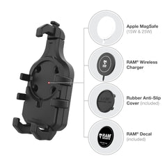 RAM Mounts Quick-Grip™ Pro Vibration Damping Phone Mount with U-Bolt Base