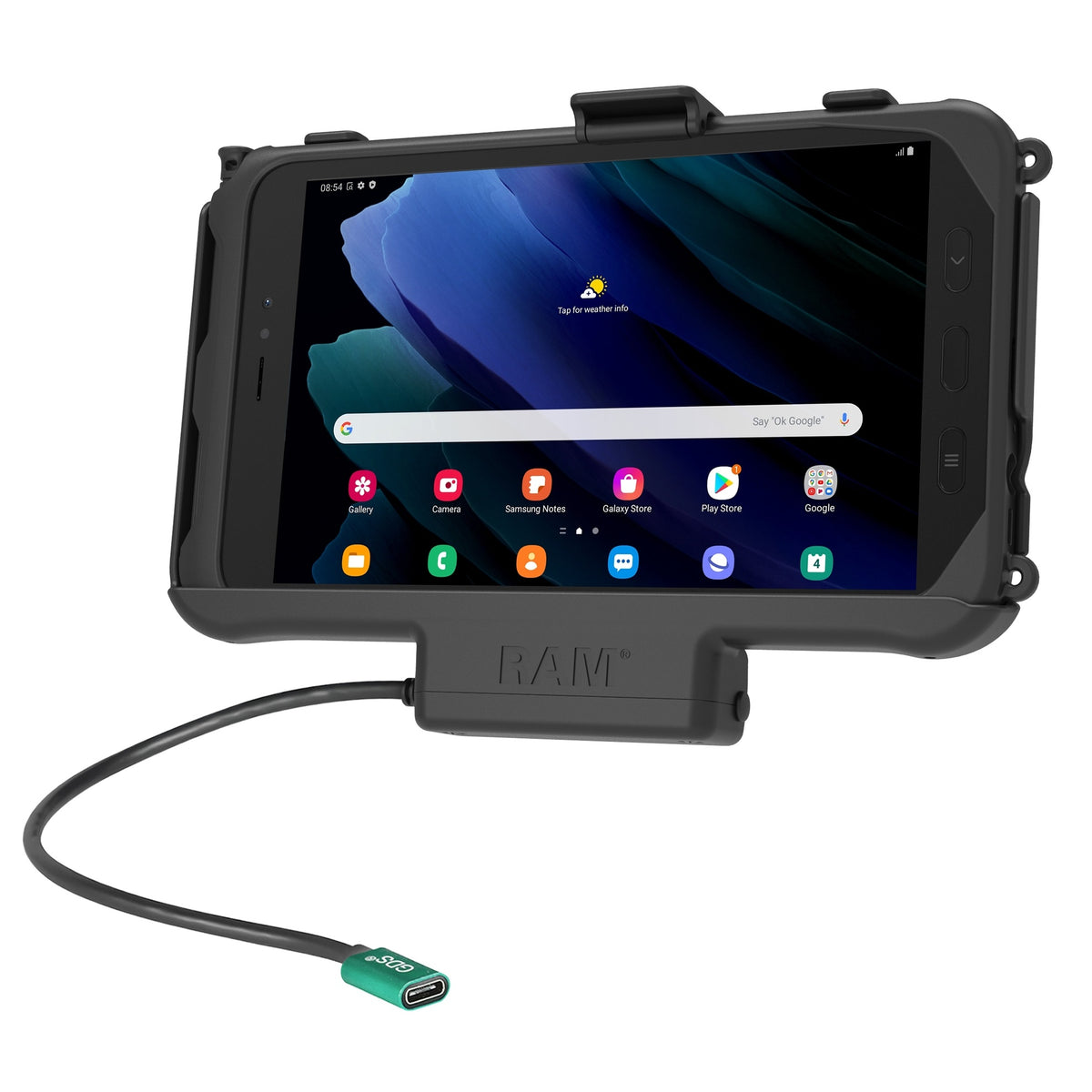 Ram Mount USB-C Dock für Tab Active5 & 3 mit Kabelladegerät