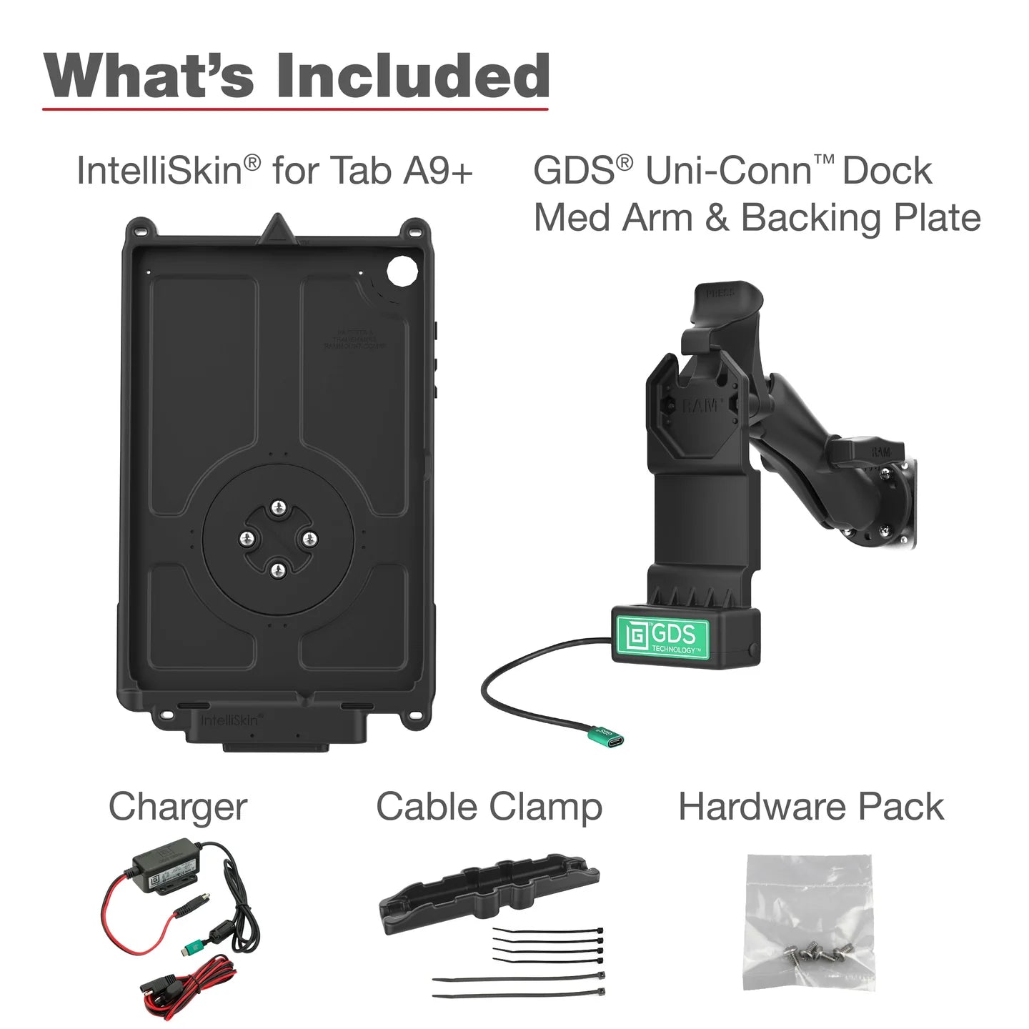 RAM Mounts GDS® Uni-Conn™ Vehicle Bundle for Samsung Tab A9+