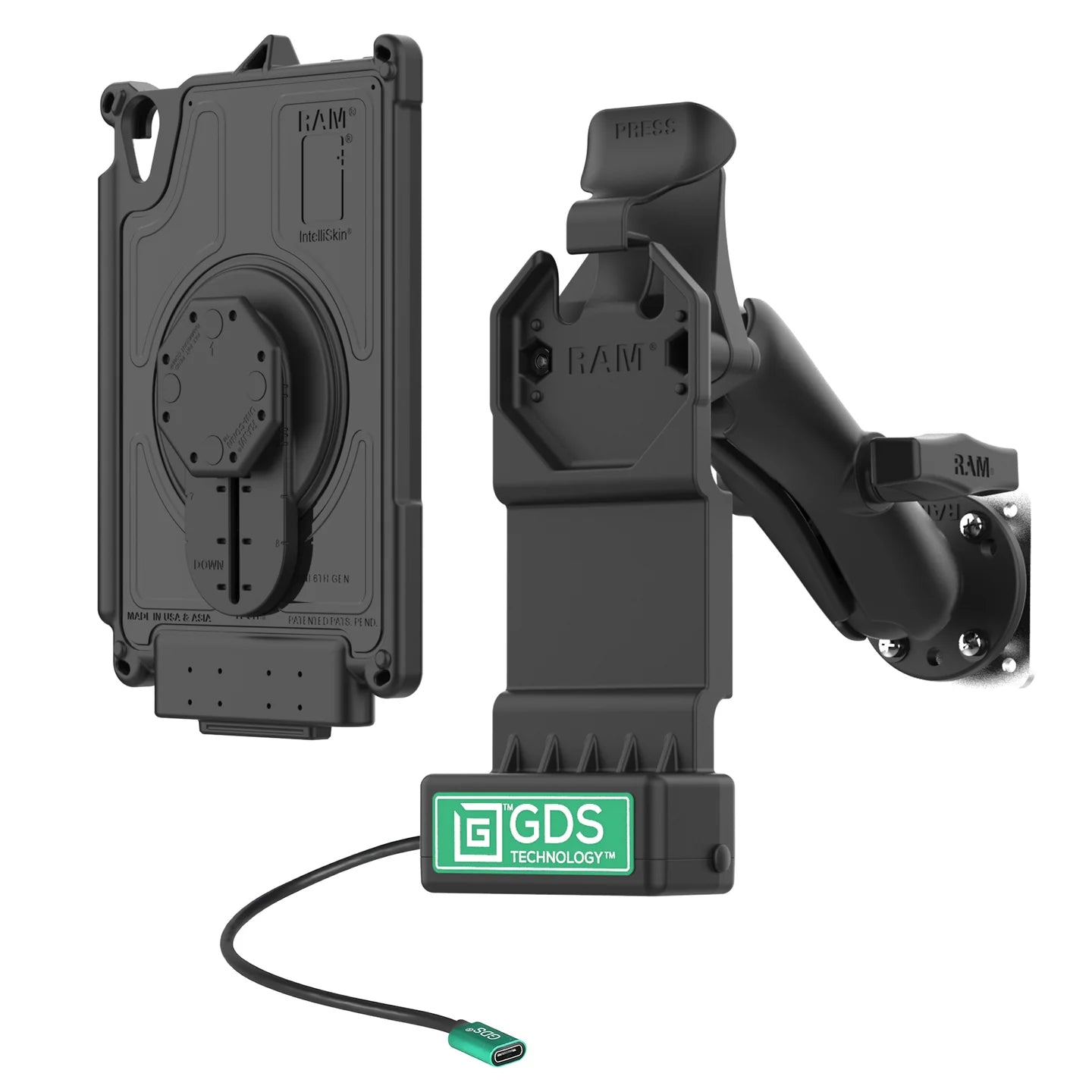 Iphone Mini Mount RAM Mounts GDS® Uni-Conn™ Vehicle Bundle for Apple iPad mini (A17 Pro ...