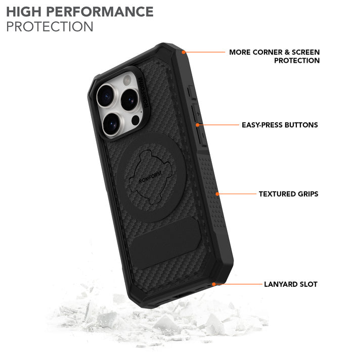 ROKform iPhone 16 Rugged Case. Choisissez votre version