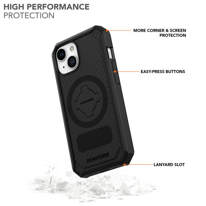 ROKform iPhone 15 Rugged Case. Choisissez votre version