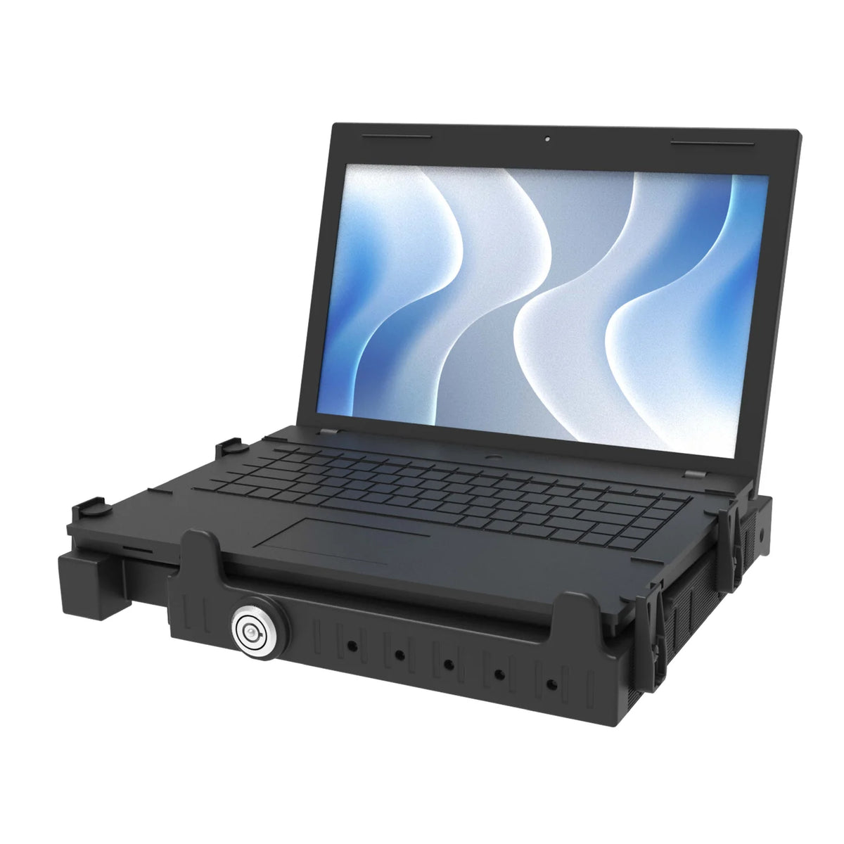 RAM® Mounts Tough-Tray™ III Plateau pour ordinateur portable à ressort avec verrouillage à clé
