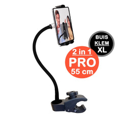 GOOS-E Tablet Holder & Phone Holder PRO - Tube Pipe Clamp XL - neck 35/55 of 75 cm