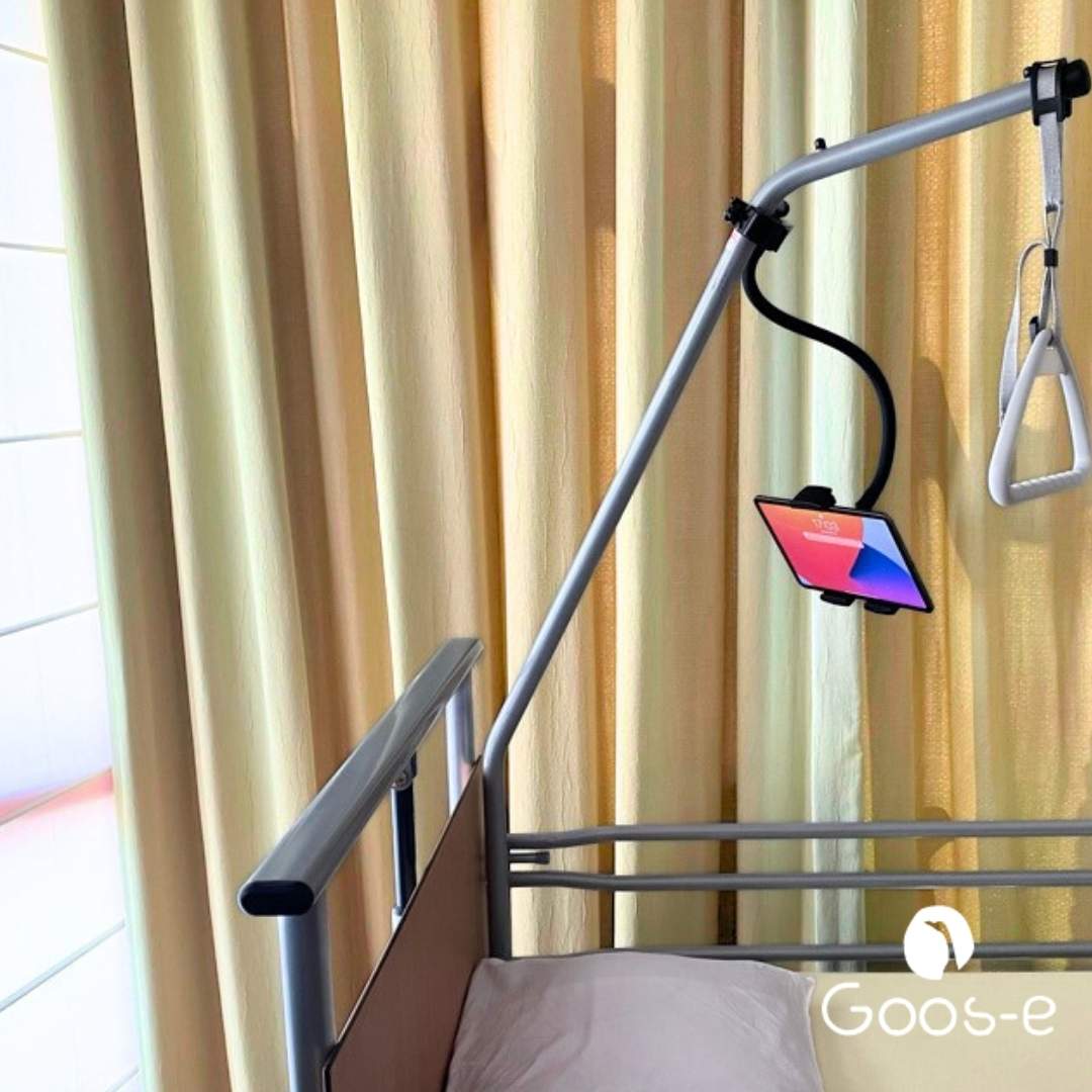 GOOS-E Tablet Holder & Phone Holder PRO - Tube Pipe Clamp XL - neck 35/55 of 75 cm