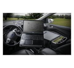 AutoExec Reach Desk mobile laptop workplace  Black
