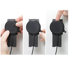 Emounts Proclip with Brodit Apple MagSafe charger - black with swivel and Sigplug - Car choice