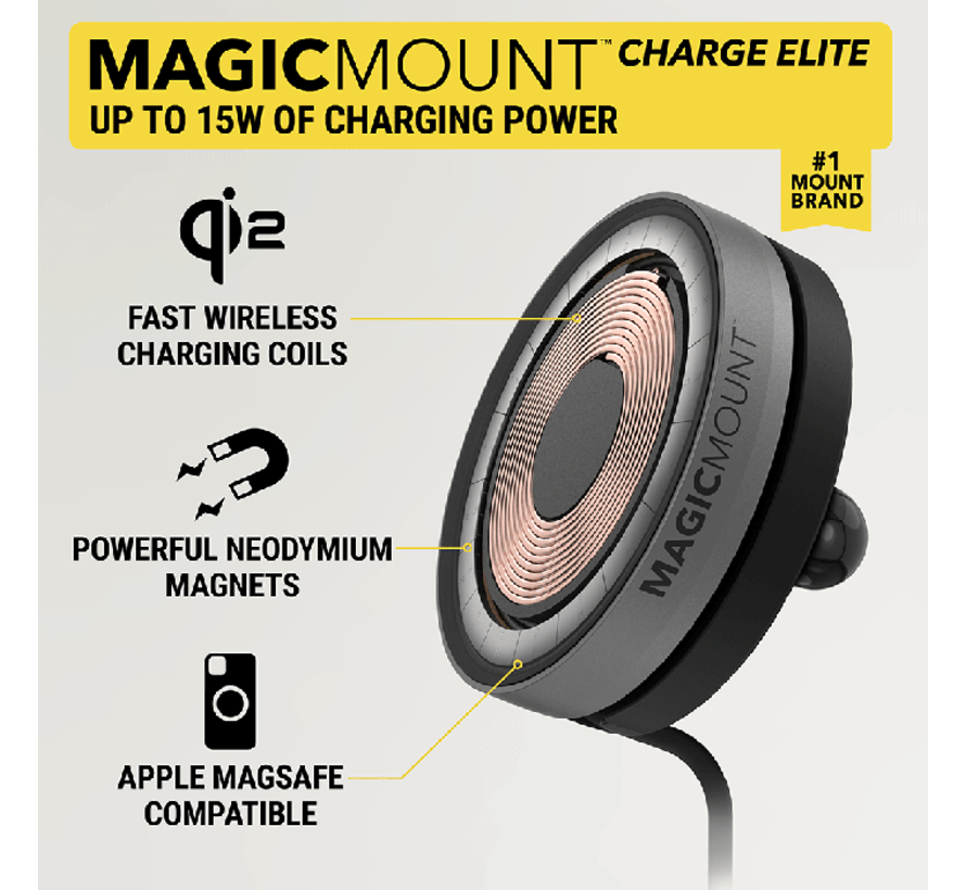 Emount proclip avec Scosche MagicMount Elite Magsafe Charger avec pivot - Choix de voiture