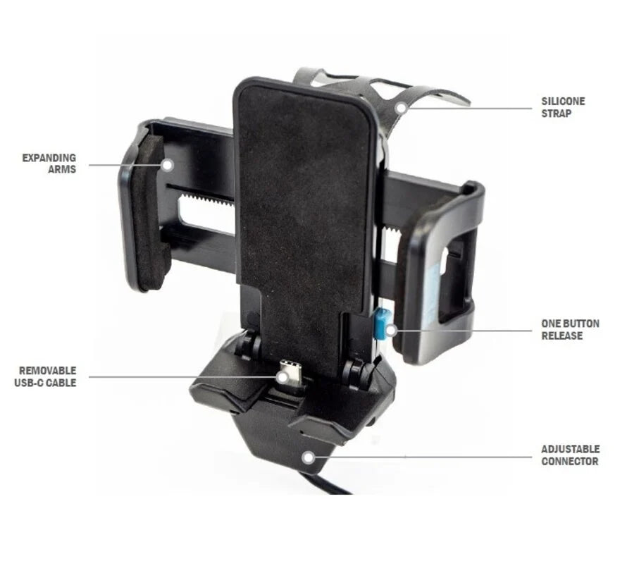 KIT: Universal Phone Charging Cradle with Zirkona Joiner and Small Suction Cup