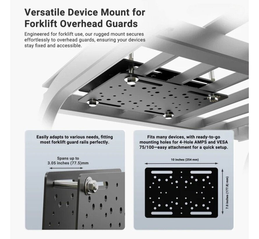iBolt Forklift cage/overhead tablet holder universal with lock