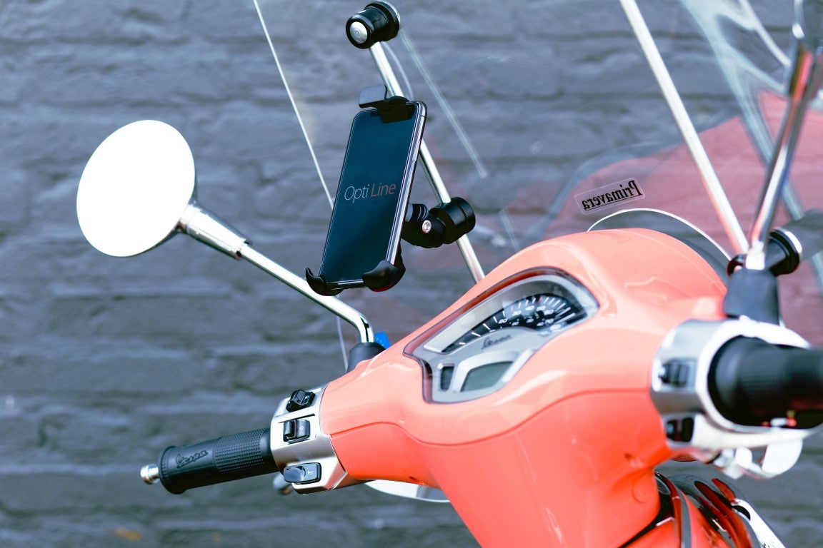 Lampa Optiline Scooter Windschutzscheibe mit universeller SmartPhonemount