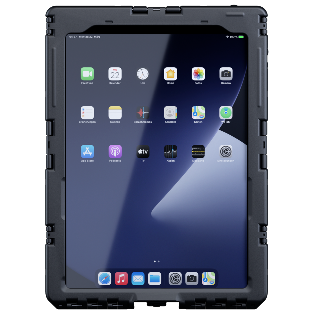 Andres Aishell 11 cas lourd iPad Pro 11 / Air 4/5 10.9 noir