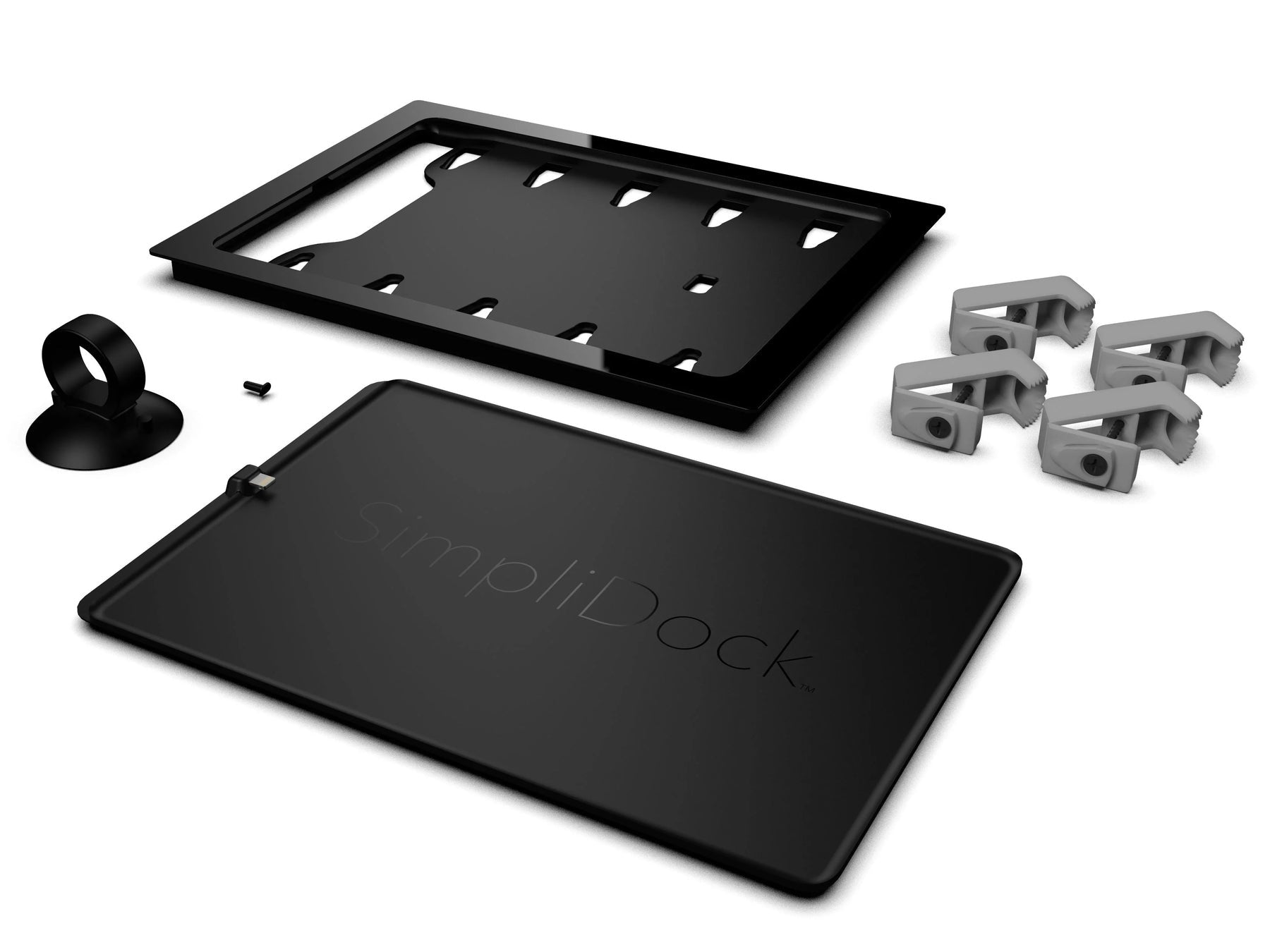 SimpliDock in-wall wallmount iPad® 10th Gen 10.9 inch Black