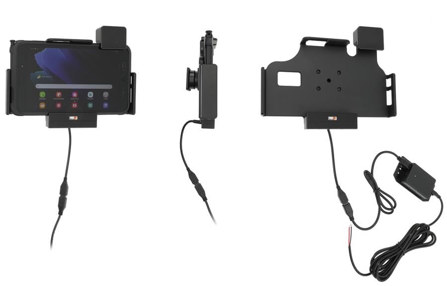 Brodit -Halterung mit Ladegerät Samsung Galaxy Tab Active 2/3 -Molex