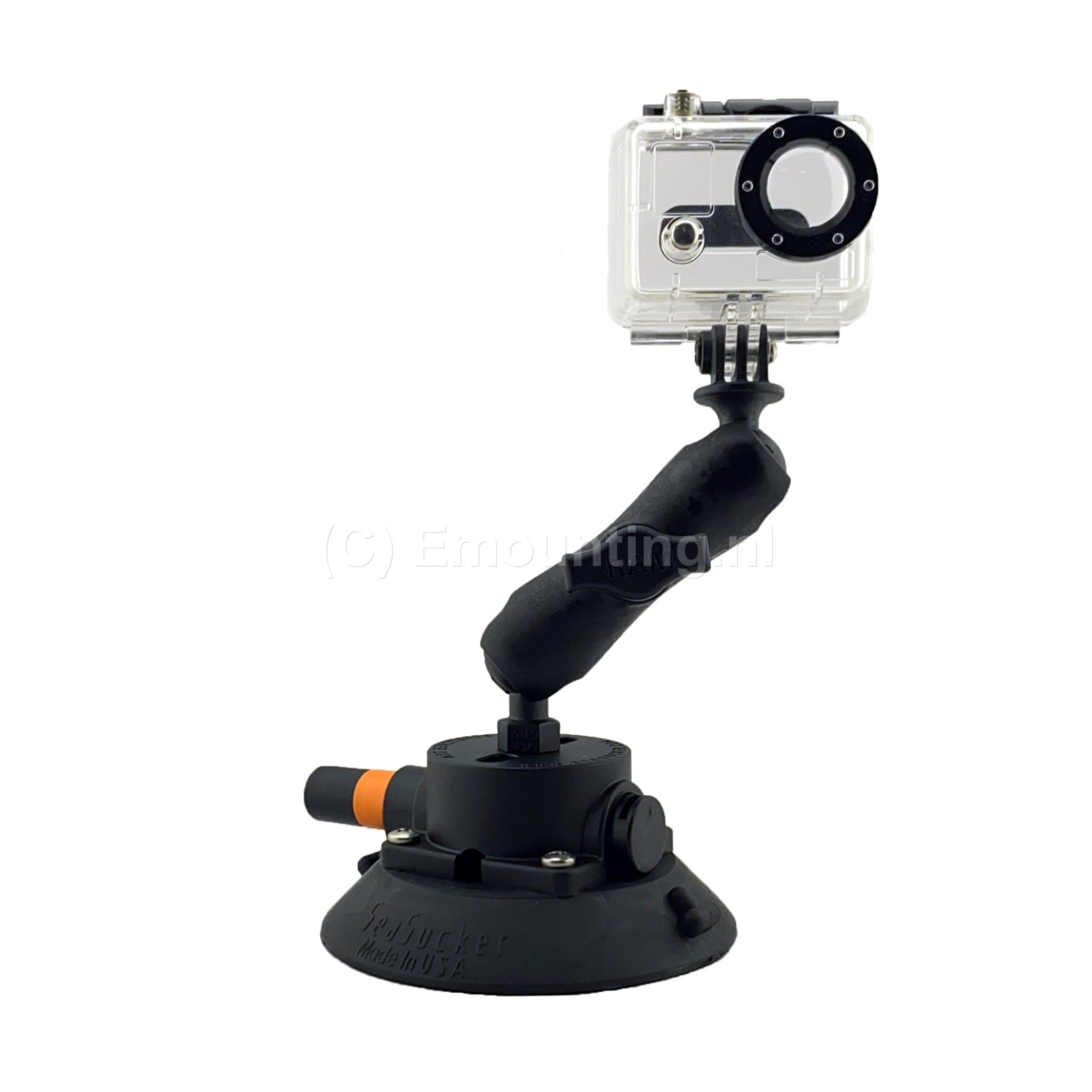 Seasucker Action Cam Mount 4.5 inch Suction cup with vacuum pump