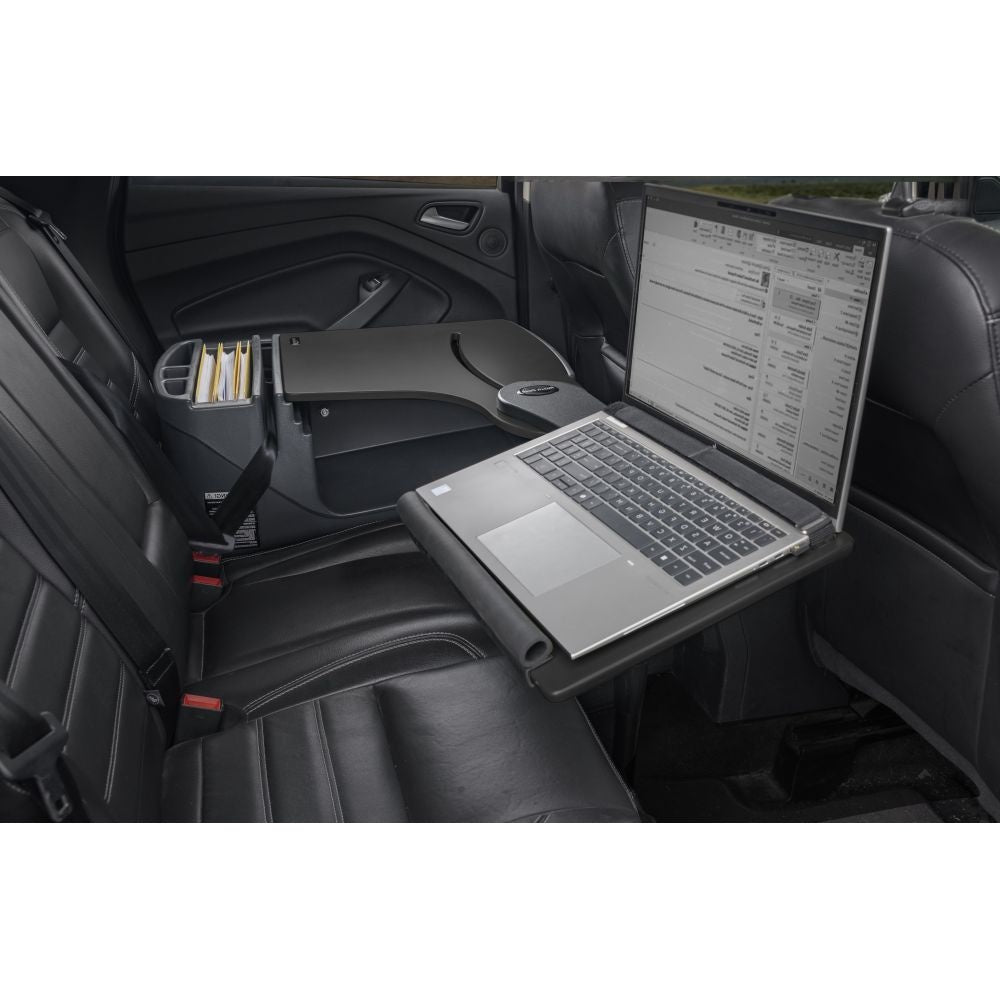 AutoExec Reach Desk mobile laptop rear seat (left) workstation