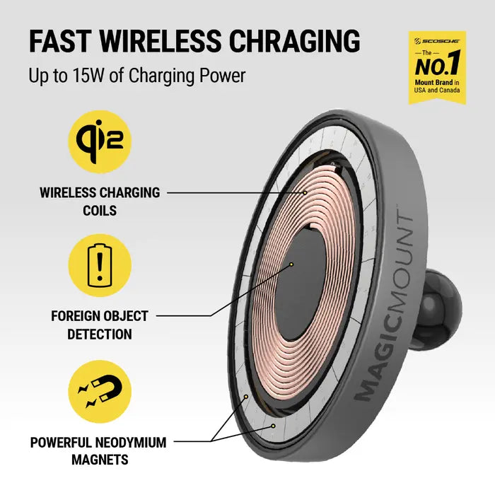 Scosche MagicMount™ Charge Pro Window/Dash