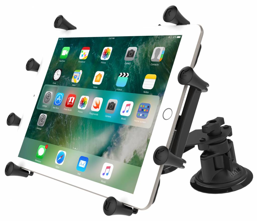 X-Grip 9-11" Tablet Houder Dual Articulating suction cup