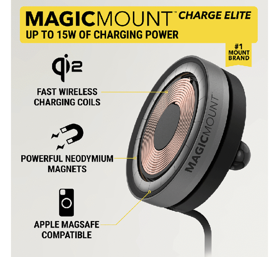 Scosche MagicMount™ Charge Elite AMPS for MagSafe