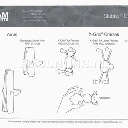 Stubby ™ Cuphalter Basis mit X-Grip groß